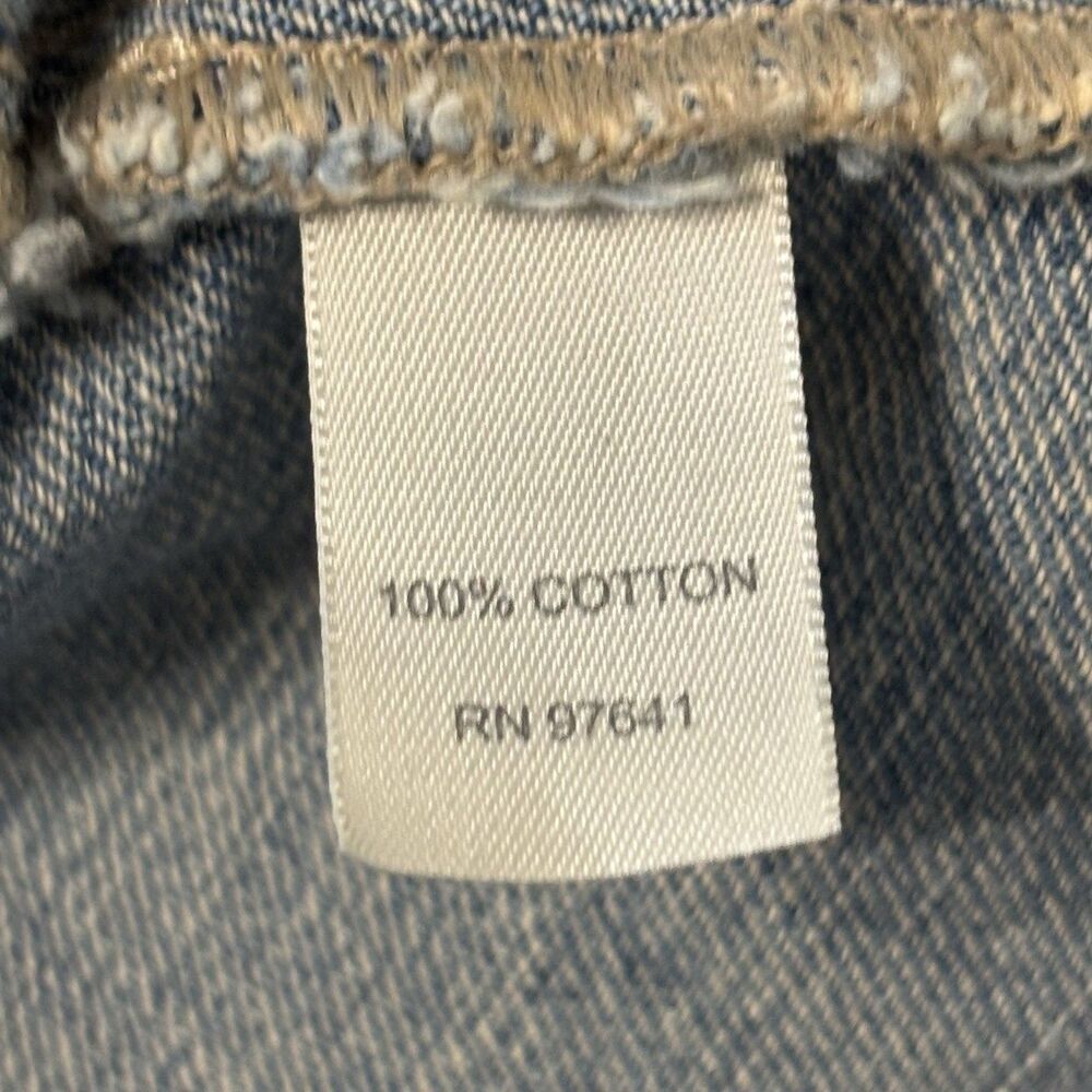 J. JILL VINTAGE Button Down Two Pocket Pleated Classic Blue DENIM JACKET Size M - Picture 15 of 16